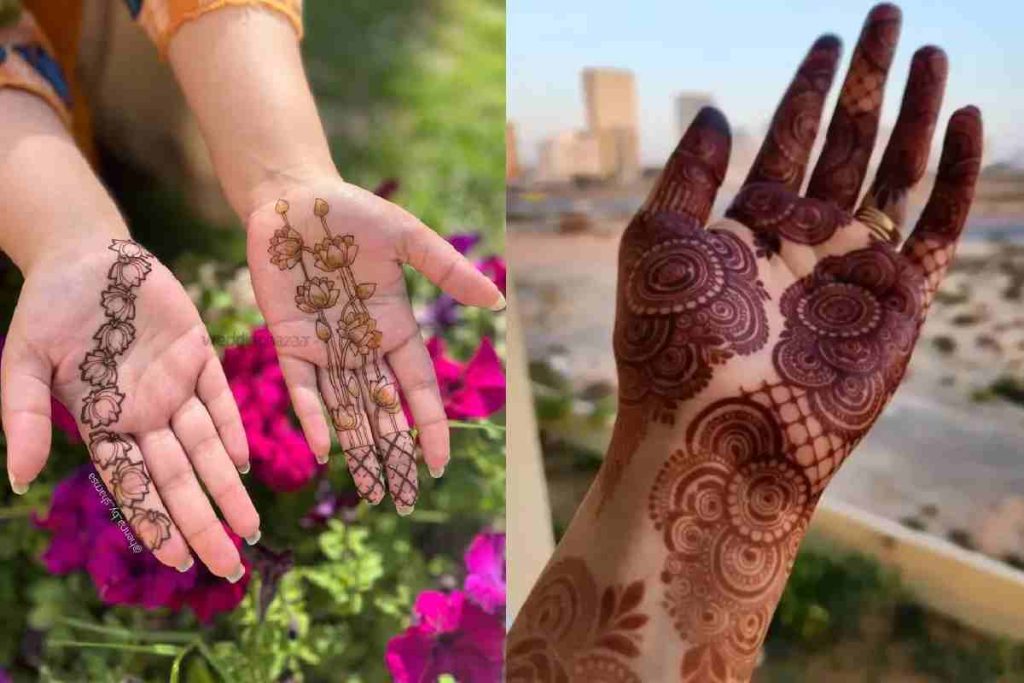 Trending Simple Mehndi Design Front Hand